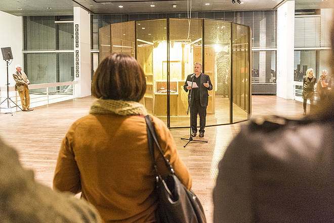 Begrüßung durch Martin Heller, Inhaltsplanung Humboldt-Forum, Foto: Jan Windszus