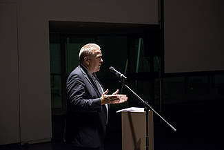 Introductory speech by Martin Heller, content planning Humboldt-Forum, photo: Sebastian Bolesch