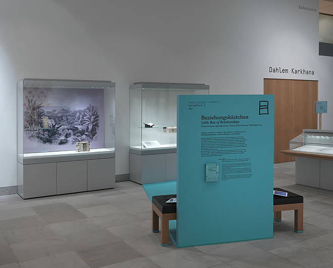 Installation view "EuropeTest", Project "Little Box of Relationships - Early Forms of "Globalized" Art", photo: Jens Ziehe