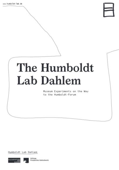 Cover page  "The Humboldt Lab Dahlem. Museum Experiments on the Way to the Humboldt-Forum"